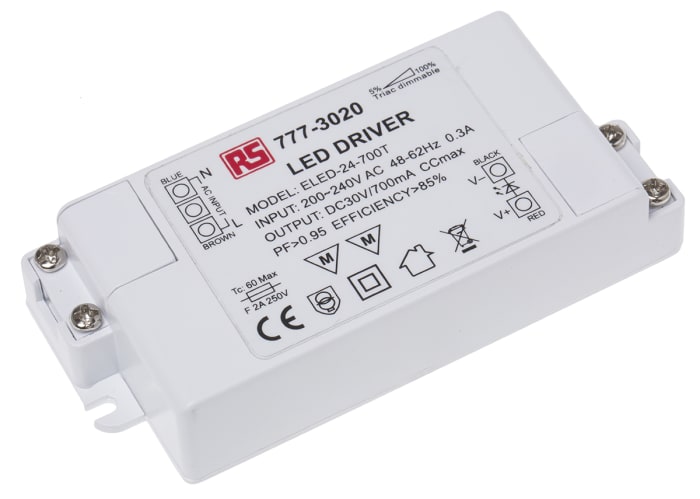 RS PRO, 20 → 30V Output, 24W Output, 700mA Output, Constant Current