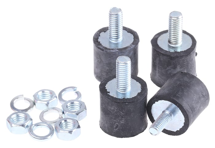 FIBET M5 Anti Vibration Mount, Male to Female Bobbin with 25.5kg Compression Load