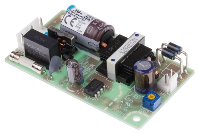 TDK-Lambda Switching Power Supply, ZWS15B-24, 24V dc, 700mA, 16.8W, 1 Output, 120 → 370 V dc, 85 → 265 V