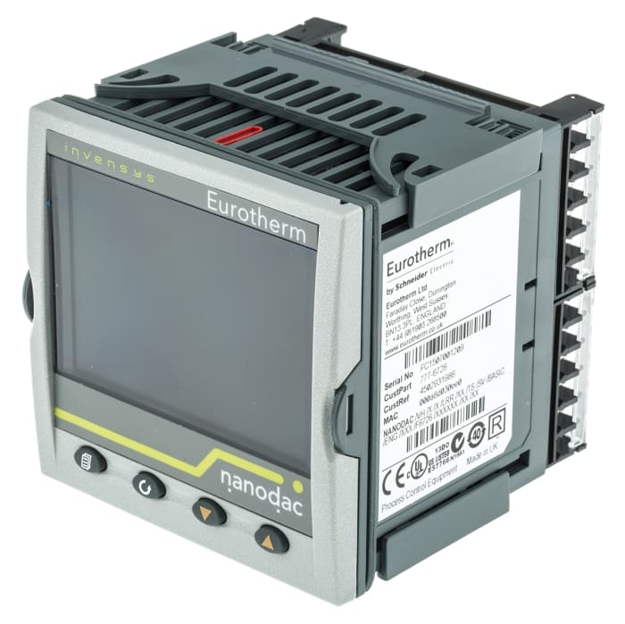 Eurotherm NANODAC/VH, 4 Channel, Graphical Chart Recorder Measures Current, Millivolt, Resistance, Temperature, Voltage