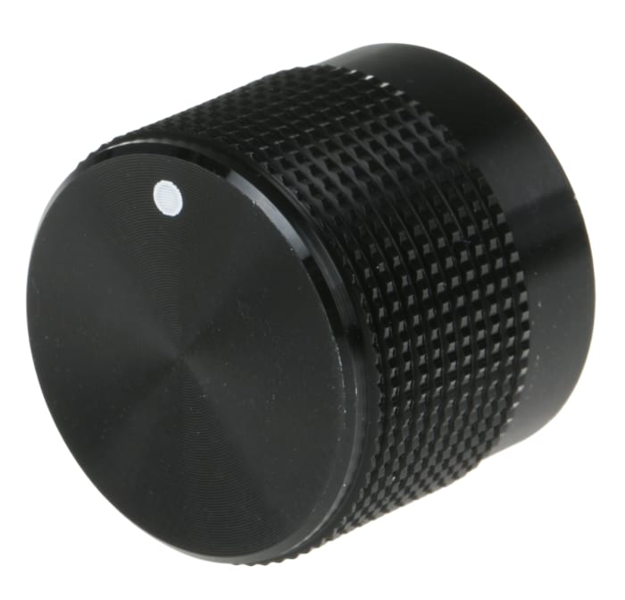 Bouton de potentiomètre RS PRO, Axe de 6mm, Diamètre de 20mm, Enfichable
