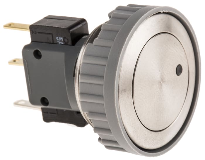 Schurter Illuminated Push Button Switch, Momentary, Panel Mount, 21.2mm Cutout, SPDT, Red LED, 250V ac, IP40