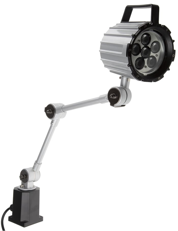 Foco para maquinaria LED RS PRO, Brazo Ajustable, 100 → 260 V ac, 12 W, cable de 1.8m, IP65