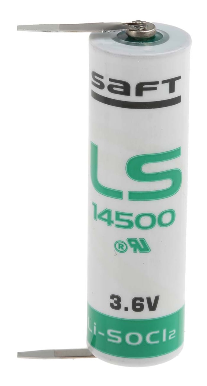 Saft Lithium Thionyl Chloride AA Battery 3.6V
