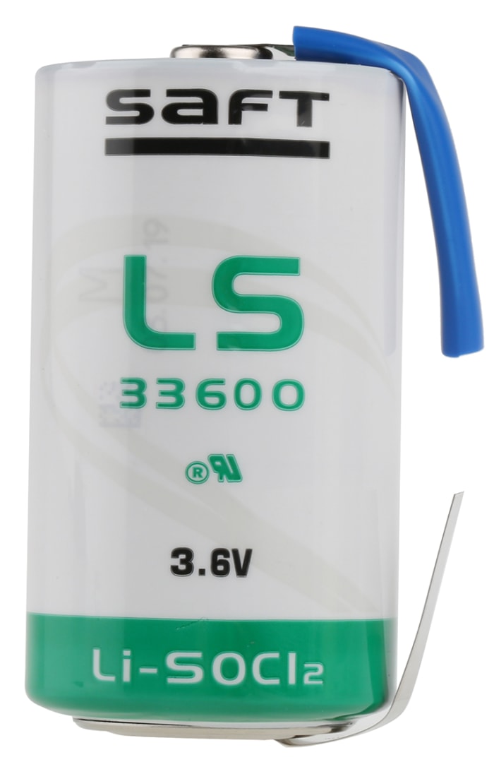 Pile D 3.6V Lithium Thionyle Chloride Saft, 17Ah