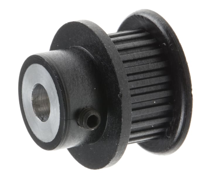 Poulie pour courroie crantée en Aluminium, PC renforcé de fibre de verre 24 dents , pas de 2mm, alésage 5mm