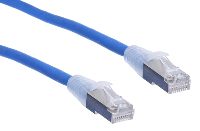 Câble Ethernet RS PRO catégorie 6a, S/FTP, Bleu, Longueur 5m LSZH, avec connecteur