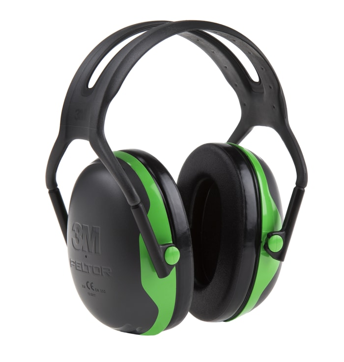 Casque anti-bruit 3M PELTOR série X1A Serre-tête 27dB Noir, Vert