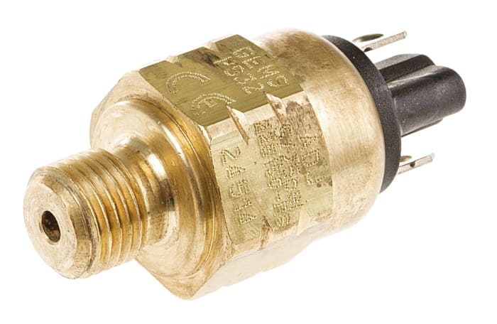 Gems Sensors Air Pressure Switch, SPST-NO 5 → 25psi, 42 V dc, BSP 1/4 process connection
