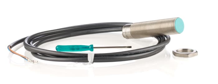 Pepperl + Fuchs Capacitive Threaded Barrel Proximity Sensor, M18, 8 mm Detection, PNP NO, 10 → 30 V dc