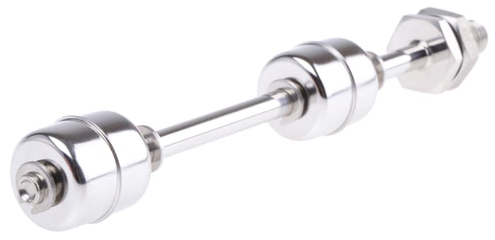 Sensata Cynergy3 SSF67PM12 Series Vertical Stainless Steel Float Switch, 2NO, 250V ac Max, 120V dc Max