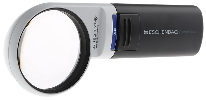 Eschenbach Illuminated Magnifier, 4X x Magnification, 60mm Diameter