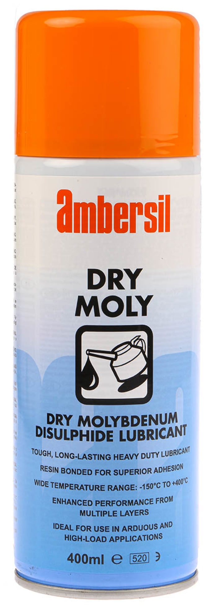 Ambersil Dry Moly Molybdenum Disulphide Lubricant 400 ml Aerosol,Food Safe