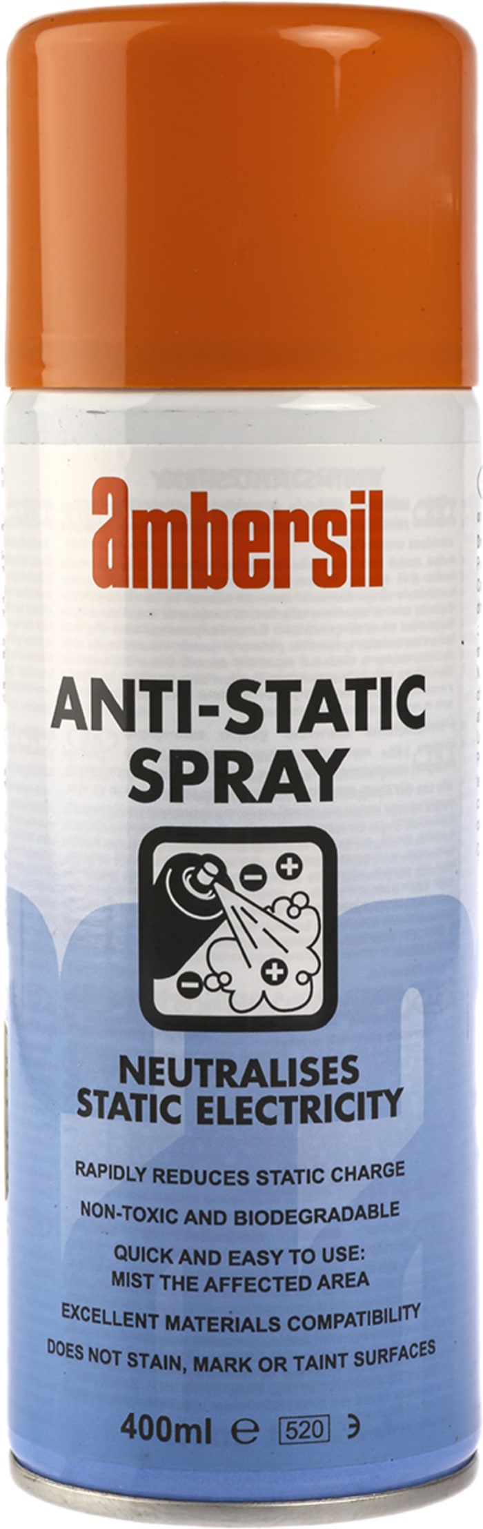 Aérosol Ambersil, Antistatique pour salle blanche par 400ml