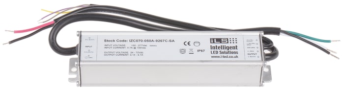 ILS LED Driver, 24 → 72V Output, 50W Output, 700mA Output, Constant Current Dimmable