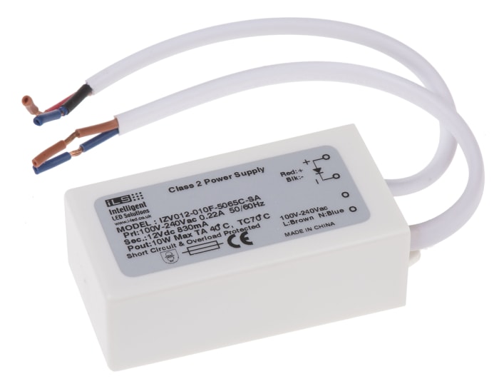 ILS LED Driver, 12V Output, 10W Output, 830mA Output, Constant Voltage