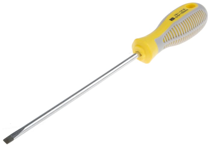 RS PRO Flat Screwdriver, 5 mm Tip, 150 mm Blade, 243 mm Overall
