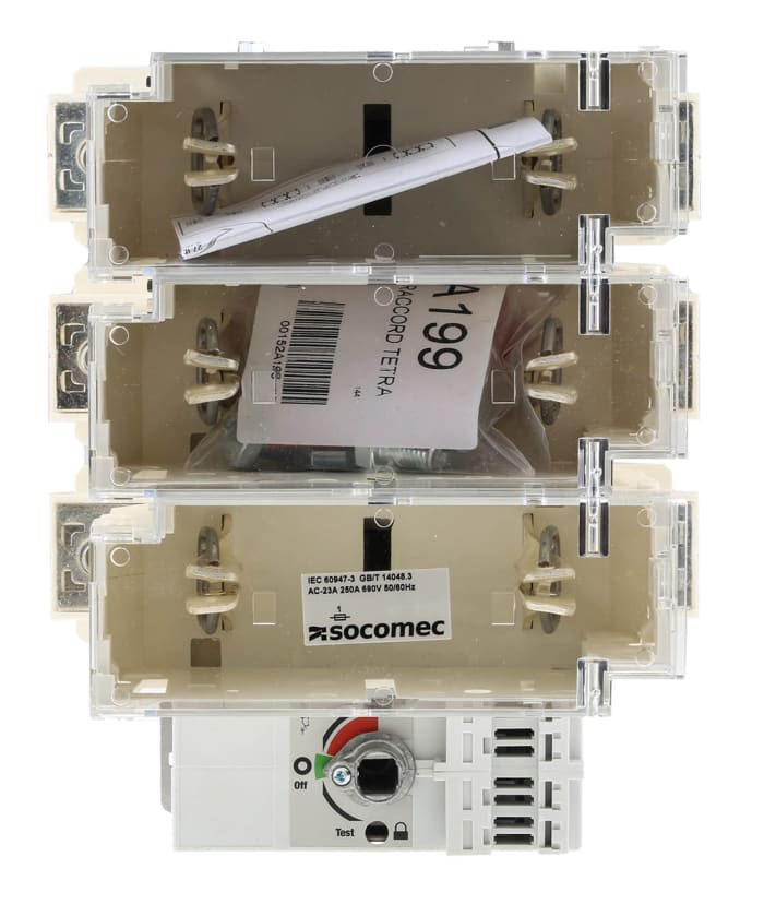 Socomec Fuse Switch Disconnector, 3 Pole, 250A Max Current