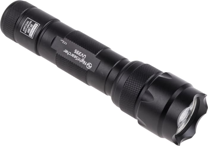 Nightsearcher UV395 UV LED Tactical Torch Black , 132 mm