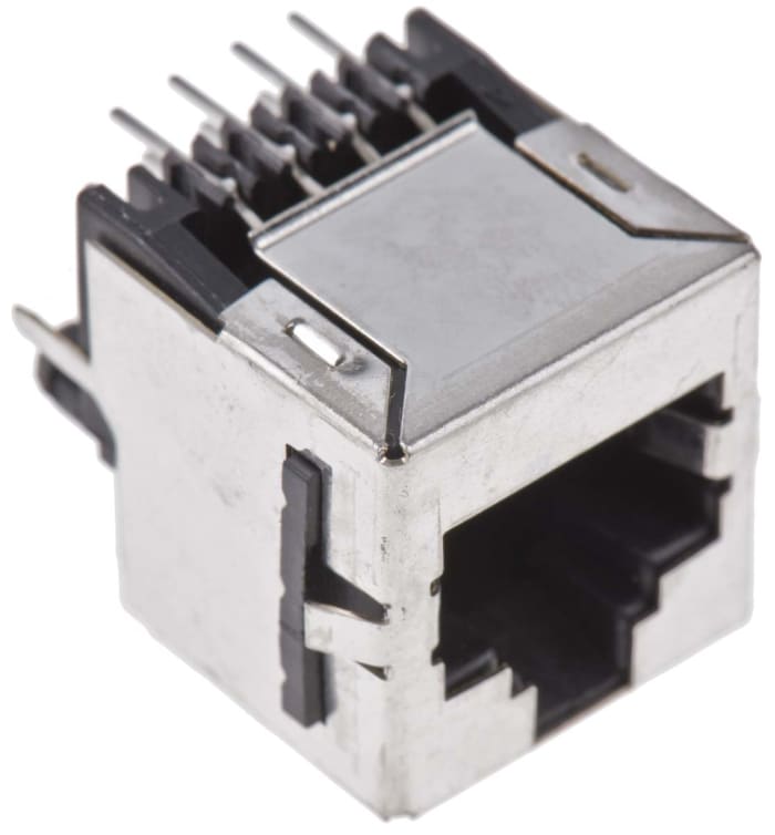 TE Connectivity 5557969 Series Female RJ45 Connector, Through Hole, Cat3 Straight 1 Port 8P8C -Way
