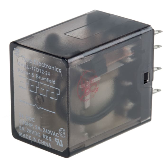 Relais de puissance TE Connectivity KHA, 4 RT, bobine 24V c.c. Enfichable