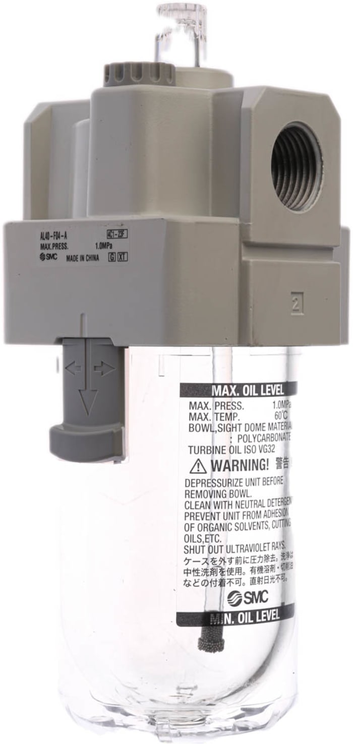 SMC G 1/2 Pneumatic Air Lubricator 1 MPa, 1.5 MPa, AL Series