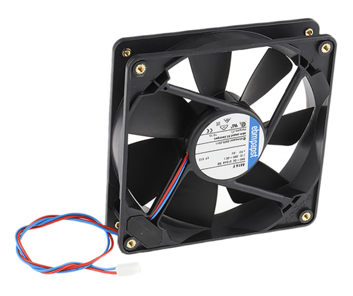 Axiální ventilátor, řada: 4400 F DC, 119 x 119 x 25mm, průtok vzduchu: 170m³/h 5W 24 V DC