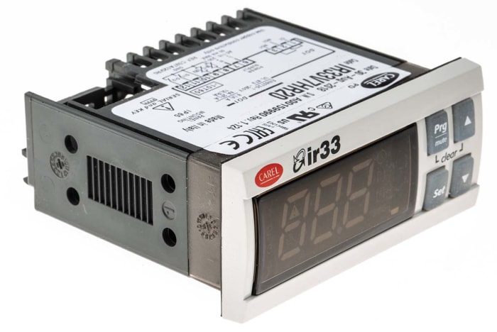Carel IR33 Panel Mount PID Temperature Controller, 76.2 x 34.2mm, 1 Output Relay, 115 → 230 V ac Supply Voltage