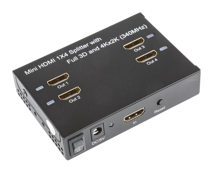 Rozdělovač video kanálů, HDMI 4portový, video připojení: HDMI 3840 x 2160 1 4 NewLink