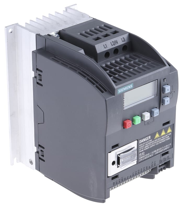 6SL3210-5BE17-5UV0 Siemens | Siemens Inverter Drive, 0.75 kW, 3