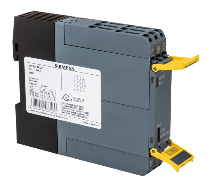 3SK1111-2AW20 Siemens | Siemens 110 → 240 V ac/dc Safety Relay - Single ...
