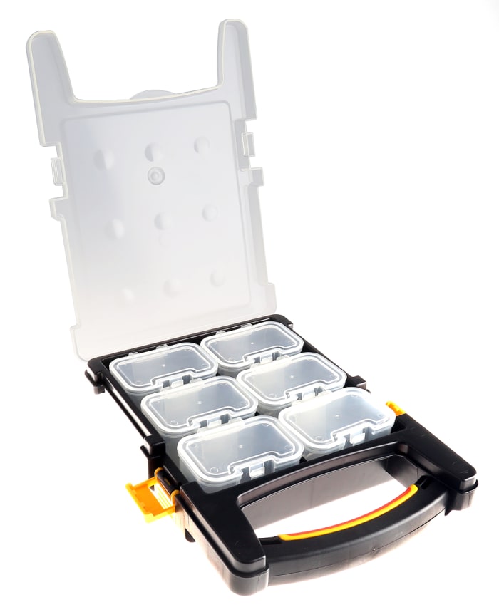 Boite compartimentée RS PRO, 6 Compartiments, Plastique, 60mm x 215mm x 310mm