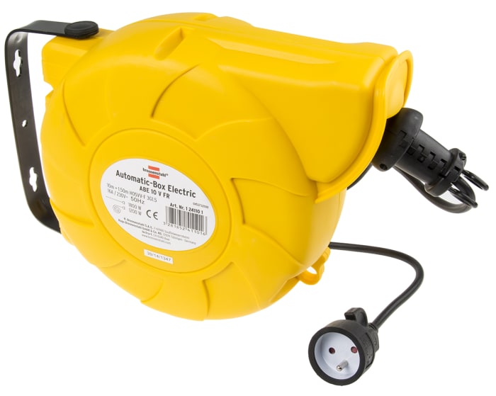 brennenstuhl 2m 1 Socket Type E - French Cable Reel Cassette Reel, 230 V, IP20