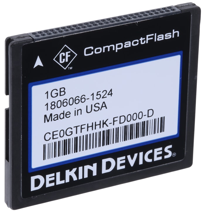 Delkin Devices CompactFlash Industrial 1 GB SLC Compact Flash Card
