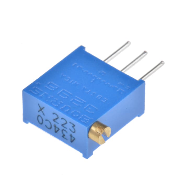3296X-1-223LF Bourns | 22kΩ, Through Hole Trimmer Potentiometer 0.5W ...