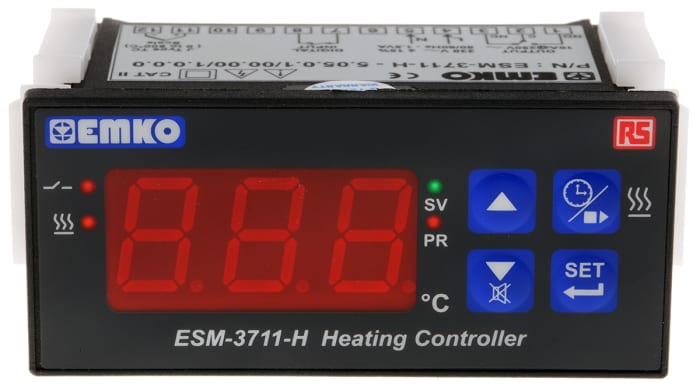 RS PRO On/Off Temperature Controller, 77 x 35mm, J Type Thermocouple Input, 230 V ac Supply