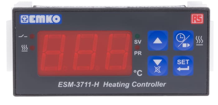 RS PRO On/Off Temperature Controller, 77 x 35mm, J Type Thermocouple Input, 230 V ac Supply