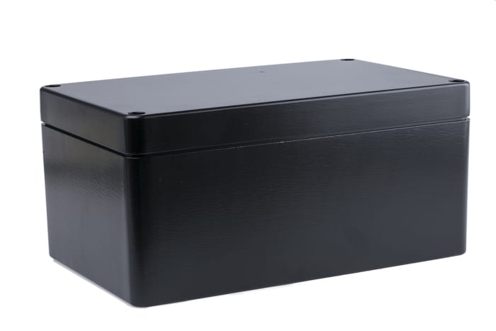 Boîtier Deltron 486 en Aluminium, 260 x 160 x 120mm, Noir IP68, Blindé