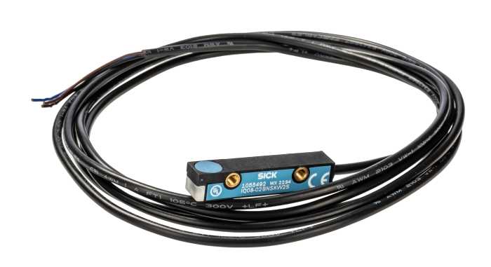 SICK Inductive Block Proximity Sensor, 2 mm Detection, NPN NO, 10 → 30 V dc