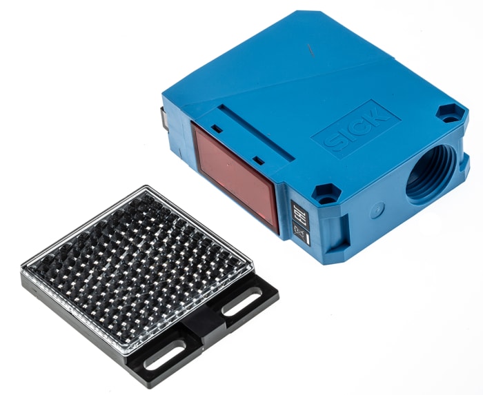 SICK Retroreflective Photoelectric Sensor, Block Sensor, 100 mm → 15 m Detection Range