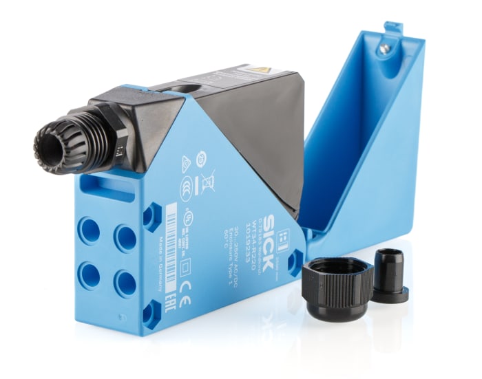 SICK Background Suppression Photoelectric Sensor, Block Sensor, 100 mm → 2.5 m Detection Range