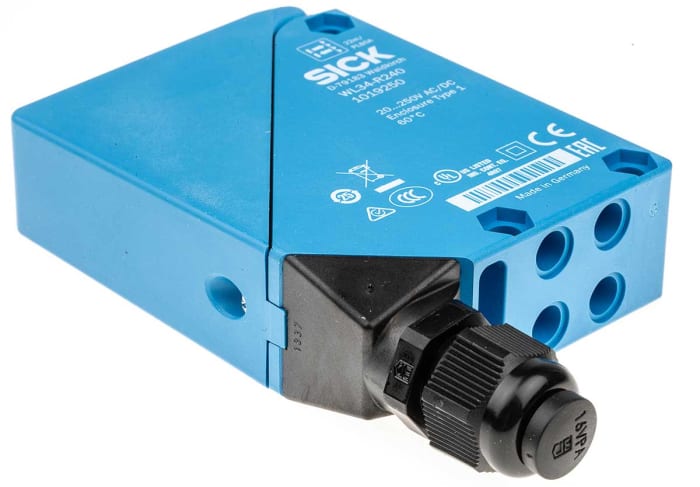 SICK Retroreflective Photoelectric Sensor, Block Sensor, 30 mm → 22 m Detection Range