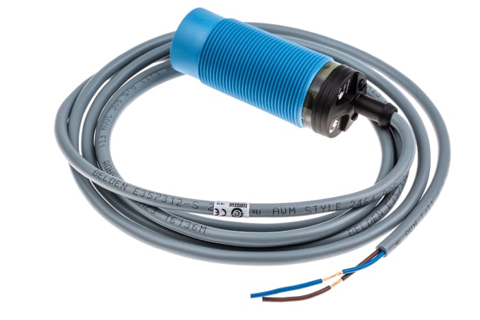 SICK Capacitive Threaded Barrel Proximity Sensor, M30, 25 mm Detection, 2-Wire NO/NC, 20 → 250 V ac