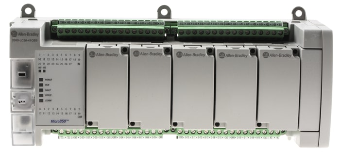 Allen Bradley Micro850 Series PLC CPU for Use with Micro800 Series, 28-Input, AC, DC Input