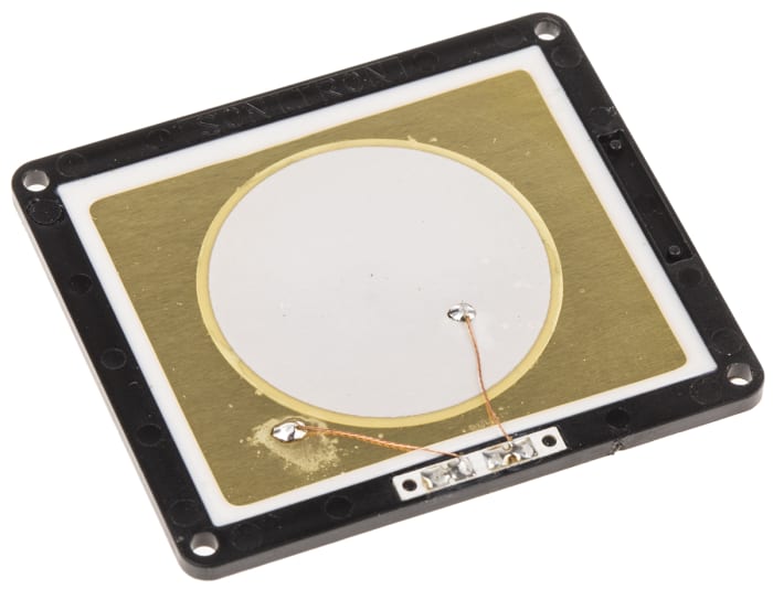 Sonitron Piezoelectric Miniature Speaker, 83dB, 400 Hz → 20 kHz, 225nF, 50 x 46.3 x 2mm