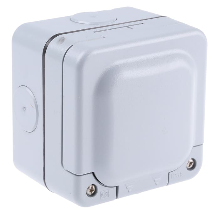 Entrée de conduit MK Electric 2 postes en Plastique, 150 x 110 x 85mm