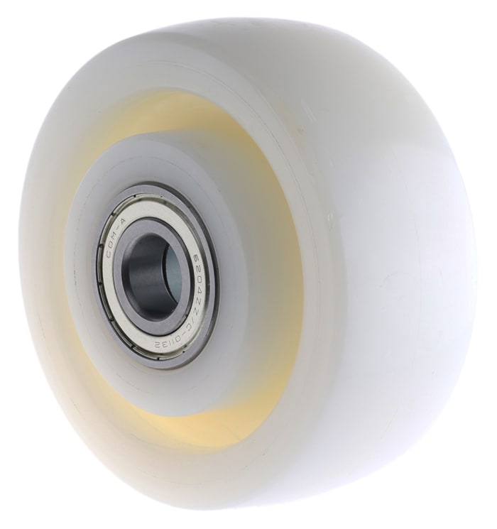 Kolečko vozíku barva Bílá TOP125x50-Ø20 Nylon 840kg Tente