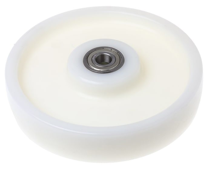 Tente White Nylon Corrosion Resistant Trolley Wheel, 1320kg