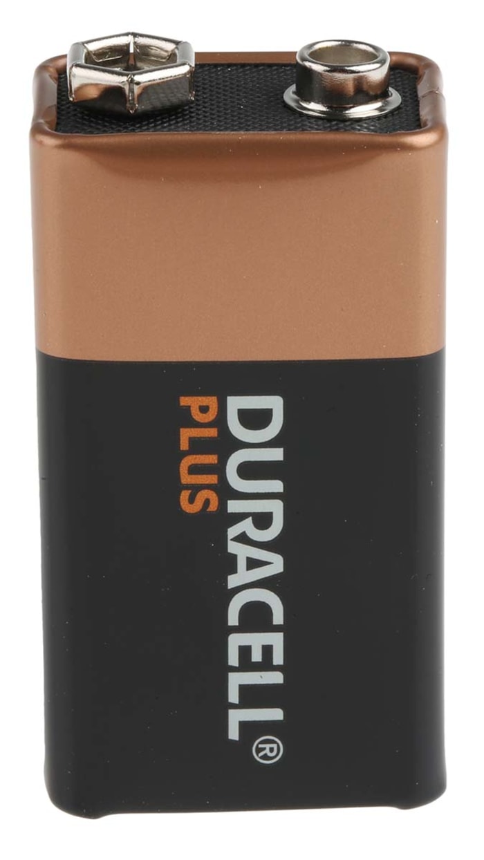 Pile alcaline 9V (PP3) Duracell Plus