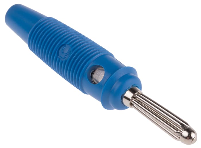 Fiche banane 4 mm Hirschmann Test &amp; Measurement Bleu Mâle 30A 30 V ac, 60V c.c.